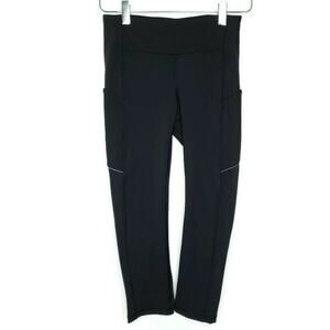 Lululemon Speed Up 21" Crop Leggings 4 Black